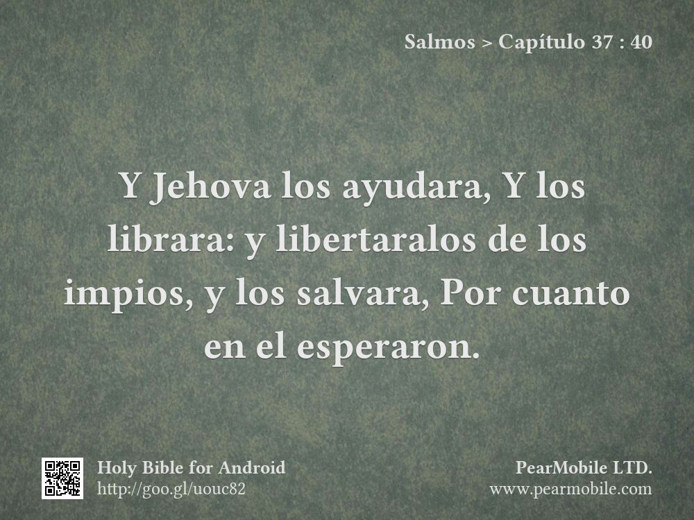 Salmos, Capítulo 37:40